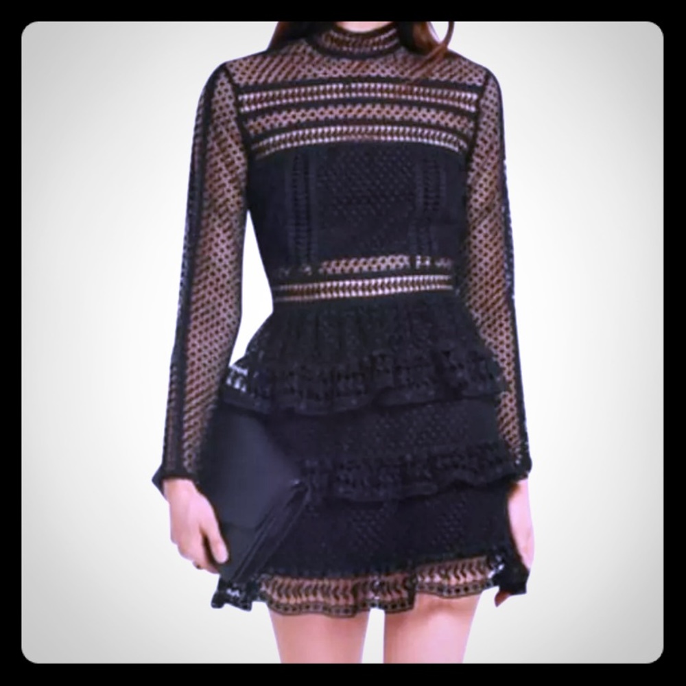 Self portrait black dress